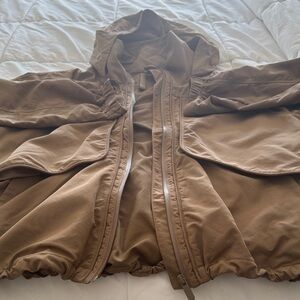 Lululemon Athletica tan  Hooded Jacket